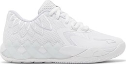 Кроссовки Puma MB.01 Lo Jr Team Colors - Triple White, белый 377368 04 | white