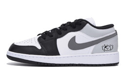 Баскетбольные кроссовки Air 1 Vintage Men Low-Top Black/Temno Gray Jordan 553558-131(team85-烟灰天使) | black