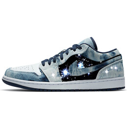 Баскетбольные кроссовки Air 1 Vintage Men Low-Touch Blue/White Jordan cz8455-100(team56-璀璨星空) | blue