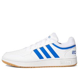 Кроссовки hoops 3.0 низкие классические винтажные туфли Adidas, белый gy5435 | cloud white / royal blue / gum