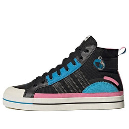 Кроссовки neo city canvas hi ssjf x улица сезам x jf Adidas, черный gy2189 | black/blue/pink