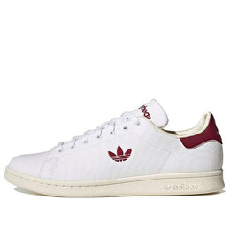 Кроссовки x sporty & rich stan smith Adidas, белый hq6073 | cloud white / collegiate burgundy / off white