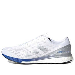 Кроссовки adizero boston 9 серебристые Adidas, белый eg4672 | white/silver/blue
