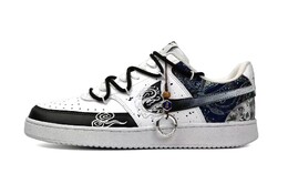 Кеды мужские, Обувь для скейтбординга Court Vision 1, мужская, низкая, серый Nike dh2987-101(team11-锦似年华男款黑灰） | black gray