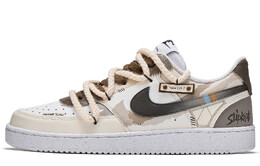 Мужские кроссовки для скейтбординга Nike Court Vision 1, Dark Brown dh2987-101(team177-风街流沙) | dark brown