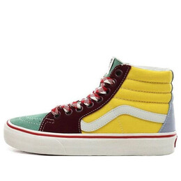 Кроссовки sk8-hi frayed laces 'creme de menthe' Vans, желтый vn0a4bv6xk7 | yellow/green/red