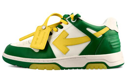 Кроссовки Off-White Out Of Office, зелёный/желтый omia189s23lea0045518