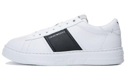 Кроссовки Emporio Armani Skateboarding Shoes Men Low-top Black/White, черный/белый x4x570xn840t437 | black/white