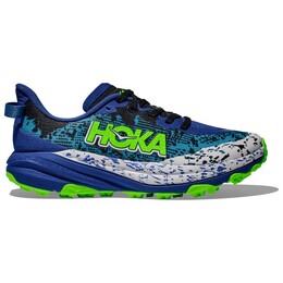Детские кроссовки Speedgoat 6 для бега по пересеченной местности Hoka, мультиколор 702-3986 | night sky / neon lime