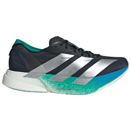 Adizero adios pro 4 - кроссовки для бега Adidas, мультиколор 023-2458 | core black / matte silver / glory green