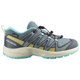 Водонепроницаемые кроссовки Kid'S xa pro v8 для разных видов спорта Salomon, мультиколор 702-4207 | trooper / turbulence / aruba blue