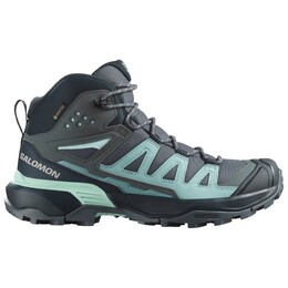Женские кроссовки x ultra 360 mid gtx - походные кроссовки Salomon, мультиколор 119-0817 | turbulence / carbon / tourmaline