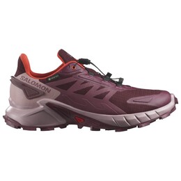 Женские кроссовки для суперкросса 4 gore-tex - для трейлраннинга Salomon, мультиколор 123-0976 | tawny port / deauville mauve / cherry tomato