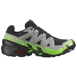 Speedcross 6 gore-tex - кроссовки для бега по пересеченной местности Salomon, мультиколор 023-1201 | black / alloy / green gecko