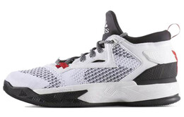 Баскетбольные кроссовки D Lillard 2 мужские с низким верхом белые/черные/красные Adidas b54171