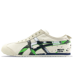 Onitsuka Tiger MEXICO 66 Легкие Дышащие Влагоотводящие Низкие Повседневные Кроссовки Унисекс Бежевый Черный Зеленый 1183a360-205(team40-夜煞) | beige black green