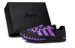 Adimatic Unisex Кроссовки низкие пурпурные Adidas, черно-фиолетовые ie7363(team80-男女同款碧海迷踪紫s-box) | black purple