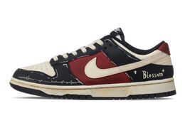 Nike Dunk Противоскользящие Амортизирующие Износостойкие Низкие Кроссовки для Скейтбординга Унисекс Бежевый Черный Красный dd1391-100（team144-繁花） | beige black red