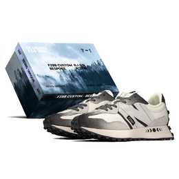 Кроссовки New Balance 327 Low-Top Unisex серо-белые ms327fe(teama-月缺s-box) | gray white