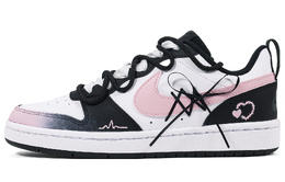 Nike Court Borough 2 Wearable Starry Memory Противоскользящие Кроссовки для Скейтбординга Низкие GS Розовый Белый bq5448-115(team412-gs女繁星记忆粉白) | pink white