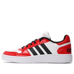 Кроссовки neo hoops 20 Adidas, красный h01211 | red/white/black