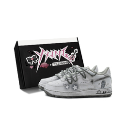 Кроссовки Nike Air Force 1 Low Skateboard женские потертые серые dh2920-111(team186-白昼小兔s-box) | distressed gray