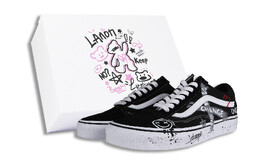Кроссовки Vans Old Skool Skateboarding Shoes Unisex Low-top Black, черный vn000d3hy28(team58-涂鸦s-box) | black