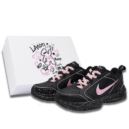 Кроссовки Air Monarch 4 Chunky унисекс с низким верхом розового цвета Nike, черный 415445-001(team58-粉色星河s-box) | black