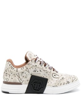 Philipp Plein кроссовки Super Street с принтом пейсли, серый facsusc0504ple025n | нейтральные цвета