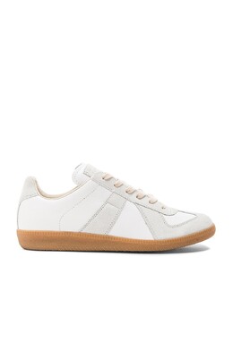 Кроссовки Maison Margiela Replica Calf & Lambskin Leathers, белый mmar-mz92 | white