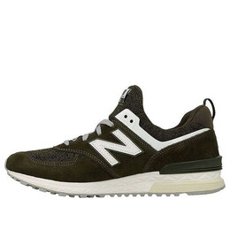Кроссовки 574 спорт New Balance, зеленый ms574bm | dark green