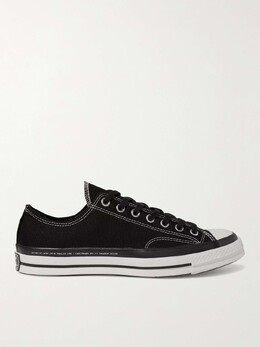 7 Кроссовки Moncler Fragment Converse Chuck 70 Ox Canvas Moncler, черный 29012654082069699 | black