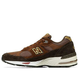 Кроссовки 991 сделано в Англии New Balance, коричневый m991yox | brownblack/brown