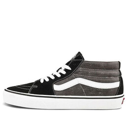 Кроссовки sk8-mid splicing mid tops casual skateboarding shoes black Vans, черный vn0a3wm324r | black/white/brown