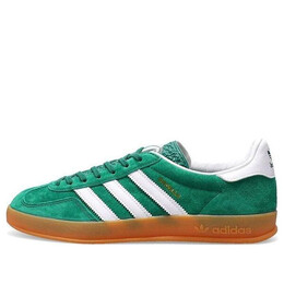 Кроссовки газель домашняя обувь Adidas, зеленый ig1596 | collegiate green / cloud white / gum
