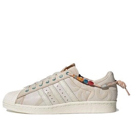 Кроссовки оригинал суперзвезда 80-х Adidas, белый id4795 | white/brown