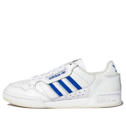 Кроссовки оригинальные континентальные 80 полосок Adidas, белый gx4468 | white/blue