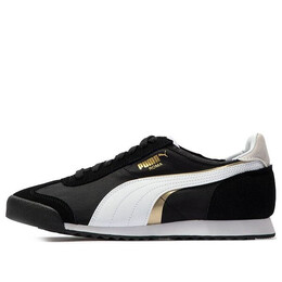 Кроссовки roma og nylon 'double fs - black gold' Puma, черный 390634-01 | black/white/gold