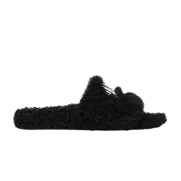 Кроссовки Balenciaga Furry Slides 'Cities Paris - Black', черный 654747 w2do2 1001 | cities paris - black