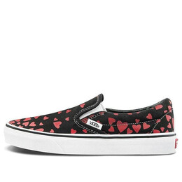 Кроссовки classic slip-on 'valentine's hearts' Vans, красный vn0a33tb45l | red/black