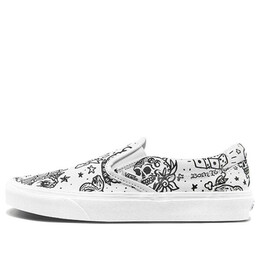 Кроссовки classic slip-on 'u-color' Vans, белый vn0a4bv31iu | white/black