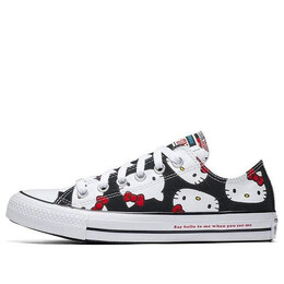 Кроссовки hello kitty x chuck taylor all star canvas ox 'black' Converse, черный 162947c | black