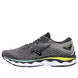 Кроссовки wave sky 6 'gray white black' Mizuno, серый j1gc220204 | gray/white/black/yellow/green