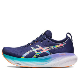 Кроссовки гелевые нимбус 25 лайт шоу Asics, синий 1011b619-300 | navy/orange/white