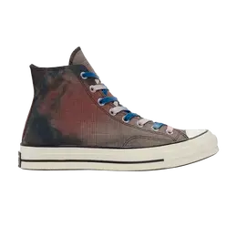 Кроссовки Converse Chuck 70 High 'Tie Dye Plaid', синий 168973c | court blue/bleached coral