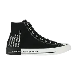 Кроссовки Converse Chuck Taylor All Star High 'Seek Peace - Black', черный 165766c | black/black/white