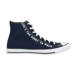 Кроссовки Converse Chuck Taylor All Star High 'Life's Too Short To Waste', синий 166372c | obsidian/egret/white