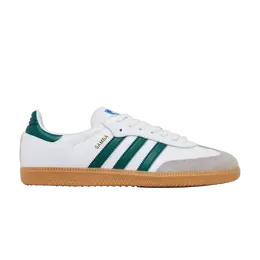 Кроссовки Adidas Samba OG 'White Collegiate Green Gum', белый ie3437 | cloud white/collegiate green/gum