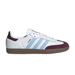 Кроссовки Adidas Aston Villa FC x Samba 'Home Kit', белый jq4042 | footwear white/maroon/glow blue