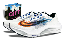 Nike Zoom Fly 5 Низкие Марафонские Беговые Кроссовки Мужские Черный Белый Синий dz2769-101(team220-琉璃烈焰s-box) | black white blue